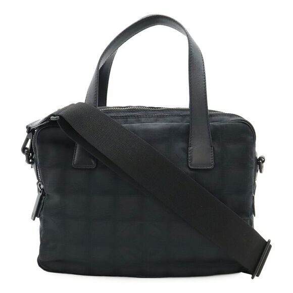 Chanel Nylon Jacquard Leather 2WAY Tote Bag - Picture 1 of 9